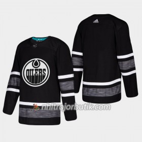 Män Ishockey Edmonton Oilers tröja Blank Svart 2019 All-Star Adidas Authentic
